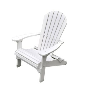 Premium Adirondack chair in all white poly