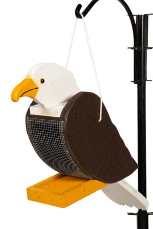 Bird feeder that looks like an eagle.